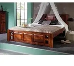 Bett Akazie 180x200x90 nougat lackiert OXFORD #253