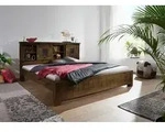 Bett Mango 160x200x105 braun lackiert RAILWAY #473