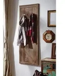 Wandgarderobe Sheesham 55x3x150 grau ge&ouml;lt NATURE GREY #001
