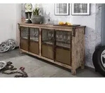 Sideboard Mango 180x40x90 braun lackiert HEAVY INDUSTRY #250