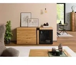 Sideboard Wildeiche 161x45x75 natur ge&ouml;lt ROTTERDAM #116