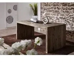 Schreibtisch Sheesham 178x90x78 grau ge&ouml;lt NATURE GREY #711