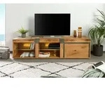TV-Board Wild-/Zerreiche 200x48x50 natur ge&ouml;lt NEW AMSTERDAM #15