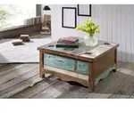Couchtisch Altholz 90x90x45 mehrfarbig lackiert NATURE OF SPIRIT #07