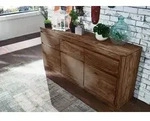 Sideboard Sheesham 185x40x80 rot-braun gebeizt TORONTO #101