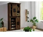 Schrank Mango 80x45x175 braun lackiert RAILWAY #417