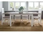 Esstisch Mango verl&auml;ngerbar 140-220x90x76 wei&szlig; lackiert TOULOUSE #114