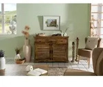 Sideboard Mango 120x45x90 dunkelbraun ge&ouml;lt RODEZ #120