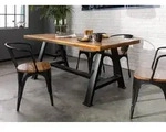 Esstisch Altholz 160x90x76 mehrfarbig lackiert INDUSTRIAL #84