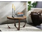 Couchtisch Altholz 75x75x45 mehrfarbig lackiert INDUSTRIAL #01