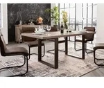 Esstisch Mango 190x90x76 braun lackiert HEAVY INDUSTRY #201