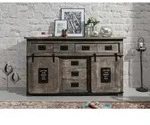 Sideboard Mango 150x45x90 grau lackiert RAILWAY #219