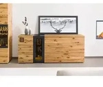 Sideboard Wildeiche 160x43,5x80 natur ge&ouml;lt/lackiert KITZB&Uuml;HEL #126