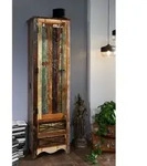 Garderobenschrank Altholz 60x40x200 mehrfarbig lackiert NATURE OF SPIRIT #109