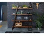 Regal Akazie / Altholz 150x35x180 braun lackiert SEVILLA #10