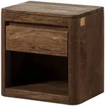 Nachttisch Sheesham 50x35x50 rot-braun gebeizt TORONTO #164