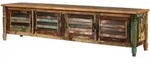 TV-Board Altholz 220x50x55 mehrfarbig lackiert FABLE #34