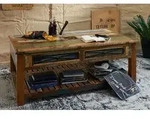 Couchtisch Altholz 140x80x55 mehrfarbig lackiert NATURE OF SPIRIT #108
