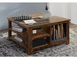 Couchtisch Altholz 90x90x48 mehrfarbig lackiert NATURE OF SPIRIT #105