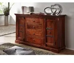 Sideboard Akazie 150x45x89 nougat lackiert OXFORD #513