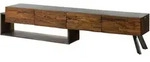Lowboard Akazie / Altholz 240x40x50 braun lackiert SEVILLA #16