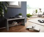 Garderobenbank Akazie 81x30x40 grau lackiert PURE ACACIA #916