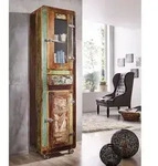 Hochschrank Altholz 55x38x190 mehrfarbig lackiert FREEZY #11