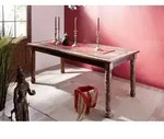 Esstisch Altholz 100x80x76 mehrfarbig lackiert FABLE #25