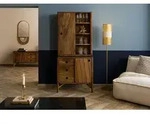 Buffet Mango 80x45x180 braun ge&ouml;lt / dunkler Granit LOS ANGELES #104