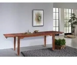 Esstisch mit Ansteckplatten Akazie 200-240/280x100x76 nougat lackiert OXFORD...