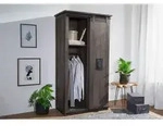 Schrank Mango 100x60x190 grau lackiert RAILWAY #216
