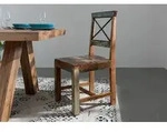 Stuhl Altholz 45x45x95 mehrfarbig lackiert NATURE OF SPIRIT #26