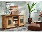 Sideboard Mango 128x45x70 natur lackiert RAILWAY #102