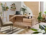 Schreibtisch Akazie 170x70x76 natur lackiert PURE ACACIA #150