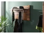 Wandgarderobe Sheesham 100x32x62 walnuss gewachst TORONTO #246