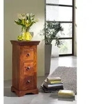 Kommode Akazie 33x31x74 nougat lackiert OXFORD #501