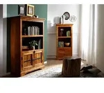 Regal Akazie 98x40x148 honig lackiert OXFORD #01006