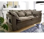 Hussensofa 3-Sitzer 236x138x76 braun KINGSTON