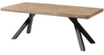 Baumtisch Mango 200x100x76 beige lackiert / A-Gestell anthrazit matt FREEFORM 5