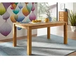 Esstisch Sheesham 140x90x76 braun ge&ouml;lt NATURE BROWN #813