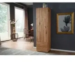 Schrank Wild-/Zerreiche 50x43x180 natur ge&ouml;lt FRANKFURT #113