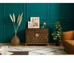 Sideboard Mango 98x40x77 braun ge&ouml;lt DIAMOND #208