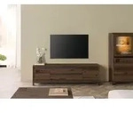 TV-Board Kernbuche 190x40x56 tabacco braun ge&ouml;lt VILLANDERS #253