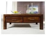 Couchtisch Sheesham 115x65x45 braun lackiert METRO LIFE #105