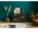 Sideboard Mango 122x40x77 grau ge&ouml;lt DIAMOND #109