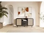 Sideboard Mango 150x40x80 dunkelgrau lackiert VALENCIA #218