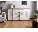 Sideboard Mango 160x45x90 wei&szlig; lackiert TOULOUSE #108