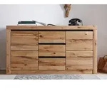 Sideboard Wildeiche / Zerreiche 155x43x80 natur ge&ouml;lt MONTREUX #154