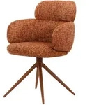 Polsterstuhl 59x67x87 Velours rostrot FELIA #01