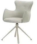 Polsterstuhl 59x63x86 Velours hellgrau AURORA #01